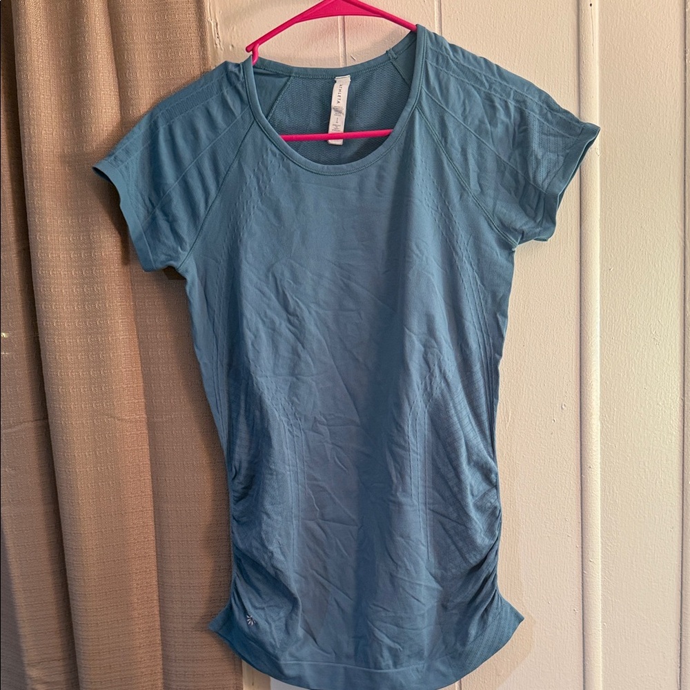 Athleta Short Sleeve Blue Tee